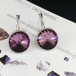 Swarovski Crystal Bella Earrings Rhodium Plating 12mm - Ai NeDefault Category