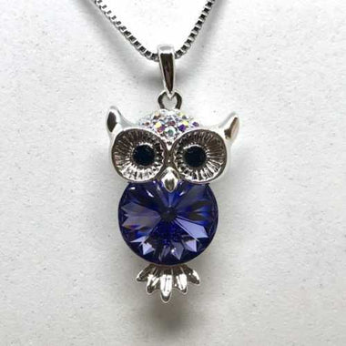 Swarovski Crystal Necklace Owl 22mm - Ai NeDefault Category