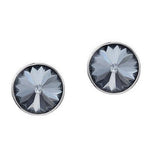 925 Silver Swarovski Crystal Stud Earrings Classic Round 6mm Birthstone - Ai NeDefault Category