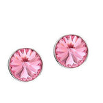 925 Silver Swarovski Crystal Stud Earrings Classic Round 6mm Birthstone - Ai NeDefault Category