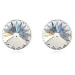 925 Silver Swarovski Crystal Stud Earrings Classic Round 6mm Birthstone - Ai NeDefault Category