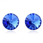925 Silver Swarovski Crystal Stud Earrings Classic Round 6mm Birthstone - Ai NeDefault Category