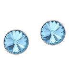 925 Silver Swarovski Crystal Stud Earrings Classic Round 6mm Birthstone - Ai NeDefault Category