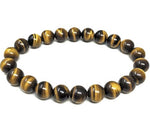 Tiger's Eye Round Gemstone Crystal Bracelet - Ai NeJewellery