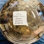 4.7 kg Smoky Rutile Extra Large Sphere | All Chakras - Ai NeGifts & Crystals