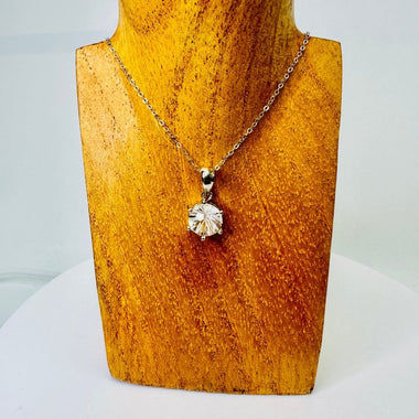 925 Sterling Silver Clear Quartz Crystal Pendant - Ai NeGifts & Crystals