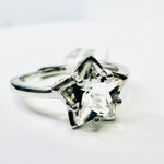 925 Sterling Silver Clear Quartz Crystal Ring - Ai NeGifts & Crystals