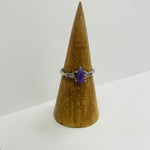 925 Sterling Silver Drop Shape Sugilite Crystal Ring | Spiritual Growth Protection Healing - Ai NeDefault Category