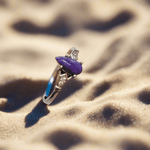 925 Sterling Silver Drop Shape Sugilite Crystal Ring | Spiritual Growth Protection Healing - Ai NeDefault Category