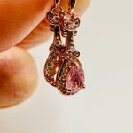 925 Sterling Silver Hook Earrings Crystal Gemstone Morganite - Ai NeDefault Category