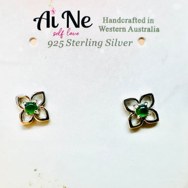 925 Sterling Silver Jade Crystal Earring | Harmony Prosperity Protection - Ai NeDefault Category