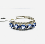 925 Sterling Silver Oval Shaped Authentic Tanzanite Crystal Ring | Spiritual Awareness Intuition Transformation - Ai NeDefault Category
