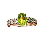 925 Sterling Silver Peridot Crystal Gemstone Ring | Healing Renewal Protection - Ai NeDefault Category