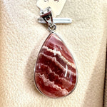 925 Sterling Silver Rhodochrosite Crystal Pendant - Ai NeJewellery