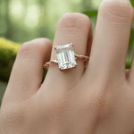 925 Sterling Silver Rose Gold Plated Ring Crystal Gemstone Rose Quartz - Ai NeDefault Category