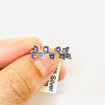 925 Sterling Silver Round Shaped Authentic Tanzanite Crystal Ring | Spiritual Awareness Intuition Transformation - Ai NeDefault Category