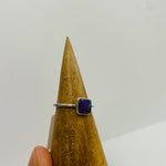 925 Sterling Silver Square Sugilite Crystal Ring | Spiritual Growth Protection Healing - Ai NeDefault Category