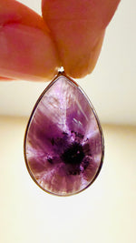 Very Rare!! Stunning Traphiche Amethyst Pendant in 925 Silver 25mm x15mm