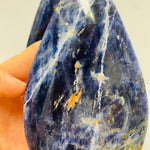 Sodalite Crystal Healing Gemstone Flame 13 cm  | Serenity and Spiritual