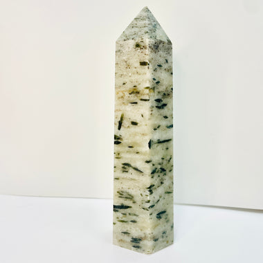 Green Tourmaline Crystal Tower 490 grams | 15 cm