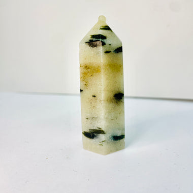 Green Tourmaline Crystal Tower 66 grams | 6.5 cm