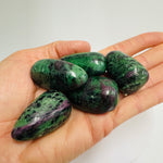 Genuine RUBY Zoisite Gemstone Crystal Tumble 40 grams