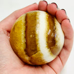 Yellow Calcite Crystals Sphere 6cm
