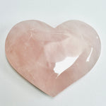 Rose Quartz Crystal Heart - choose size