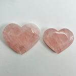 Rose Quartz Crystal Heart - choose size