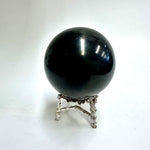 Black Tourmaline Crystal Sphere | Enhance Protection  360 grams |  6 cm