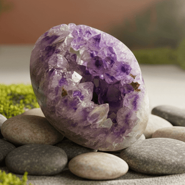 ''AAA'' Phantom Amethyst Crystal Cluster - Ai Ne