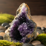 Amethyst Crystal Cluster Stand Alone 243 grams - Ai Ne