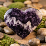 Amethyst Gemstone Crystal Love Heart 15.5cm | 649 grams