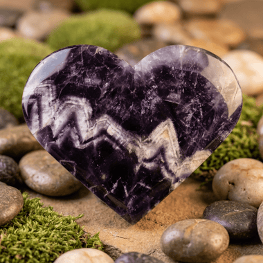 Amethyst Gemstone Crystal Love Heart 15.5cm | 649 grams - Ai NeDefault Category
