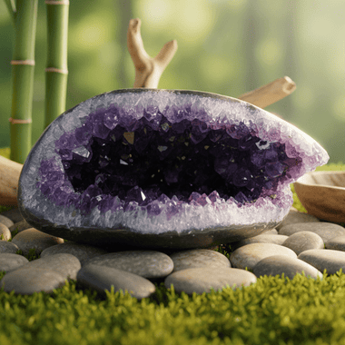 Amethyst Geode Cluster Cave Stand Alone - Ai Ne