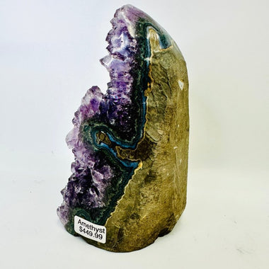 Amethyst Geode Cluster Stand Alone 1,694 grams - Ai Ne
