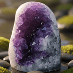 Amethyst Geode Cluster Stand Alone 2,094 grams - Ai Ne