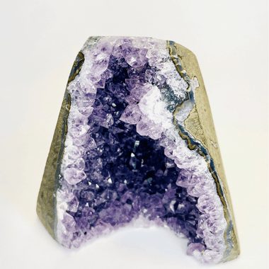 Amethyst Geode Cluster Stand Alone 258 grams - Ai Ne