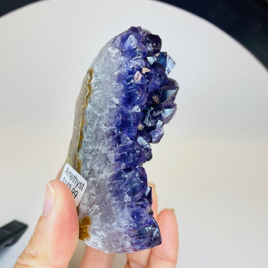 Amethyst Geode Cluster Stand Alone 309 grams - Ai Ne