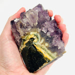 Amethyst Geode Cluster Stand Alone 559 grams - Ai NeGifts & Crystals