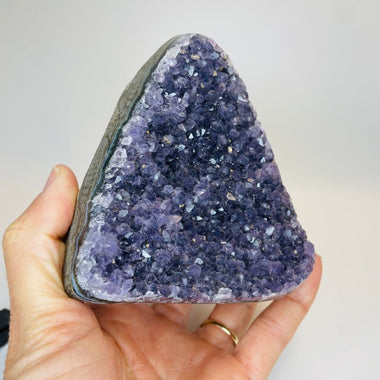 Amethyst Geode Cluster Stand Alone 595 grams - Ai Ne