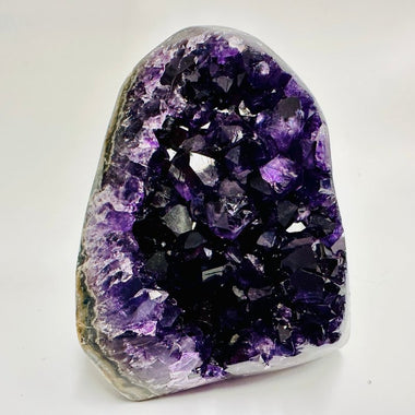 Amethyst Geode Cluster Stand Alone 877 grams - Ai Ne