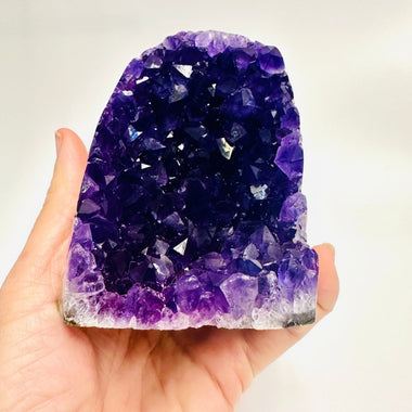 Amethyst Geode Cluster Stand Alone 889 grams - Ai Ne