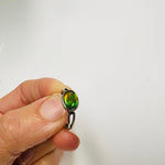 Ammolite Sterling Silver Crystal Ring |Transformation Vitality Abundance - Ai NeDefault Category