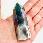 Aura Moss Agate Crystal Point 85 grams | 8cm - Ai Ne