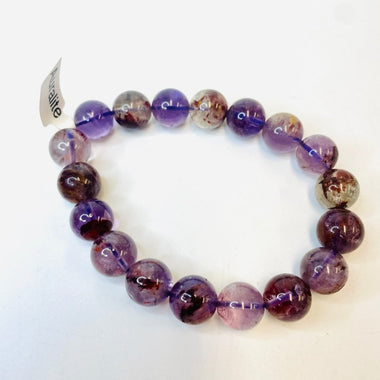 AURALITE 23 Round Crystal Gemstone Bracelet size 12mm - Ai NeJewellery