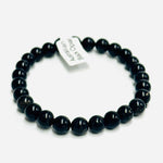 Australian Black Opal Gemstone Crystal Bracelet 6 - 7mm - Ai NeJewellery