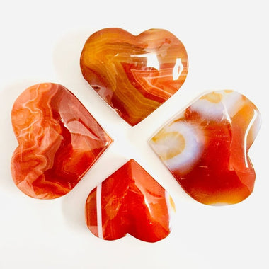 Authentic Carnelian Crystal Heart | choose size - Ai Ne