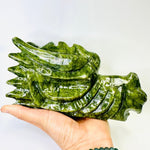 Authentic Green Jade Dragon Head 20 cm | Embrace Ancient Wisdom and Protective Energies - Ai NeDefault Category