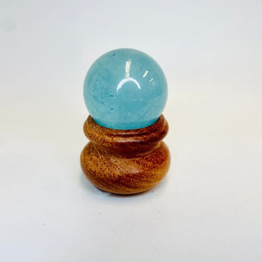 Authentic High Quality Aquamarine Crystal Sphere 26 grams 2.5cm - Ai Ne
